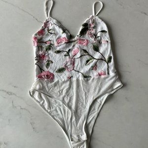 Floral Mesh Bodysuit